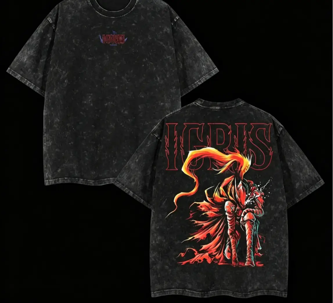 [COLLECTION] Limited Edition IGRIS, IRON, TANK, BERU T-Shirt - Shadow Soldiers Sung Jin-Woo Solo Leveling T-Shirt Anime Double Printed Oversize Lightweight Acid Washed Graphic Tee Gift For Anime Fanshirtspring wearOversized Graphic T-Shirttopher