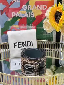 Pre-owned FENDI Leather Bag Accessories Preloved Strap 90x4cm PD01112