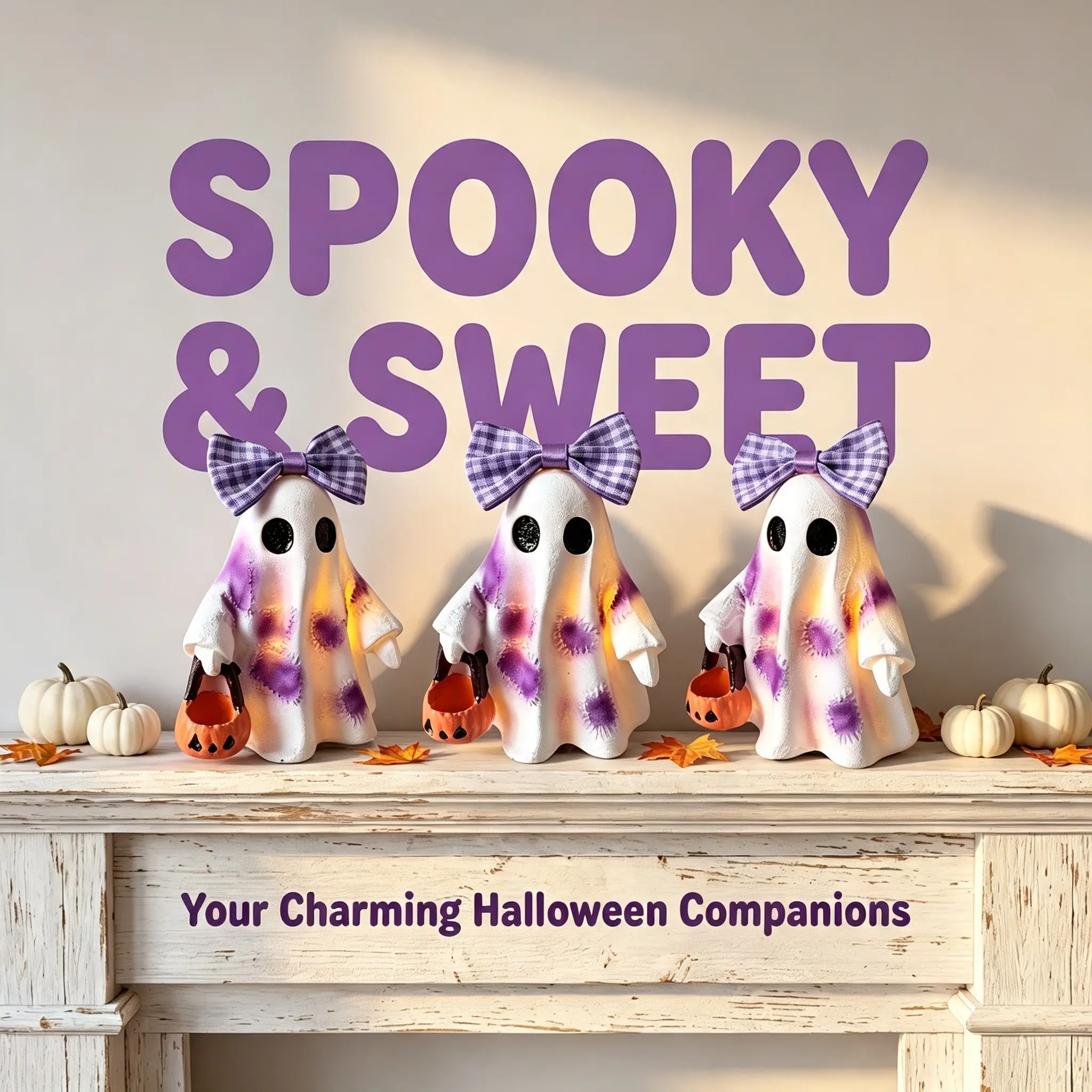 Halloween Ghost Ornaments, Home Decor Statues & Figurines,
