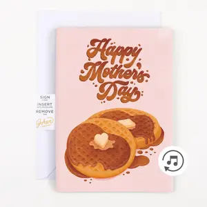 Endless "Never Gonna Give You Up" Mother's Day Card with Glitter