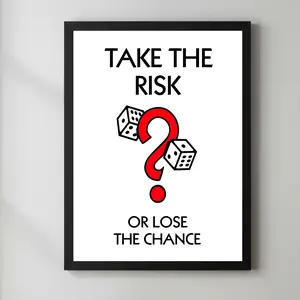 Monopoly Motivational Canvas Poster Wall Art Classic Cartoon Graffiti Time Is Money Print for Office Decor