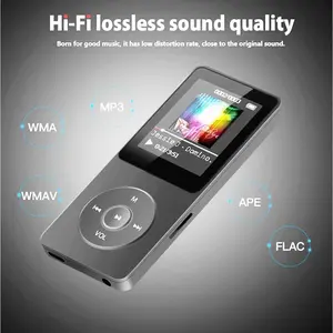 Bluetooth MP4 MP3 Lossless Music Player with TFT LCD Display Walkman E-book Support TF Card Audio Recorder 128GB Memory Compact Size FM Radio Recording