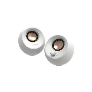 Creative Pebble V3 51MF1700AA003 8W 2.0 Bluetooth Speaker System - 8 W RMS - White