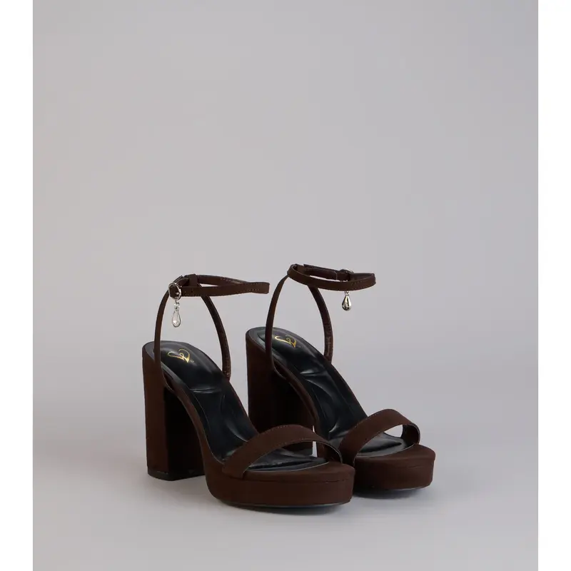 Going Somewhere Platform Suede Heels