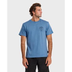 Quiksilver | Uno Palm Short Sleeve T-Shirt | Men's Graphic Print Soft Hand Feel | Surf & Swim & Sun Protection & Everyday Wear