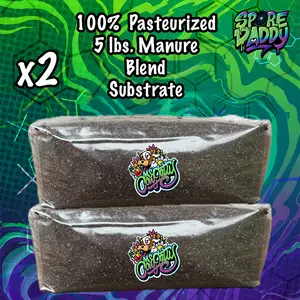 Ms. Cow Patty's Manure Blend Pasteurized Mushroom Substrate | 5 lbs | Double Pack