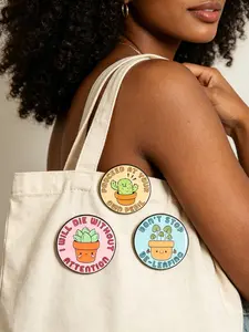 Don't Stop Be-leafing Enamel Pins Cartoon Cute Plant Puns Brooches Proceed At Your Own Peril Badge Cactus Jewelry Gift Friends