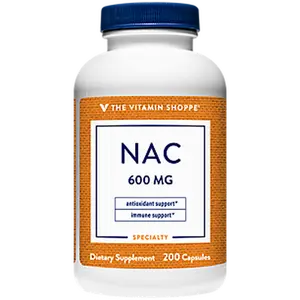 The Vitamin Shoppe NAC N-Acetyl-L-Cysteine - Promotes Cellular Health, Immune & Antioxidant Support - 600 MG (200 Capsules)