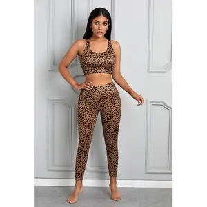 Workout Goals Set Brown Cheetah Print Set