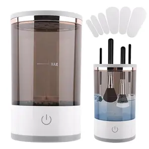 Makeup Brush Cleaner Machine, Electric Brush Cleaner Cosmetic Beauty Makeup Brushes with Brush Protective Cover and Cleaning Mat, as Shown)