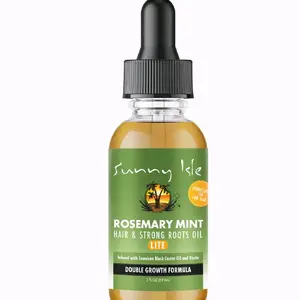 Sunny isle Rosemary Mint Hair and Strong Roots Oil 3oz lite