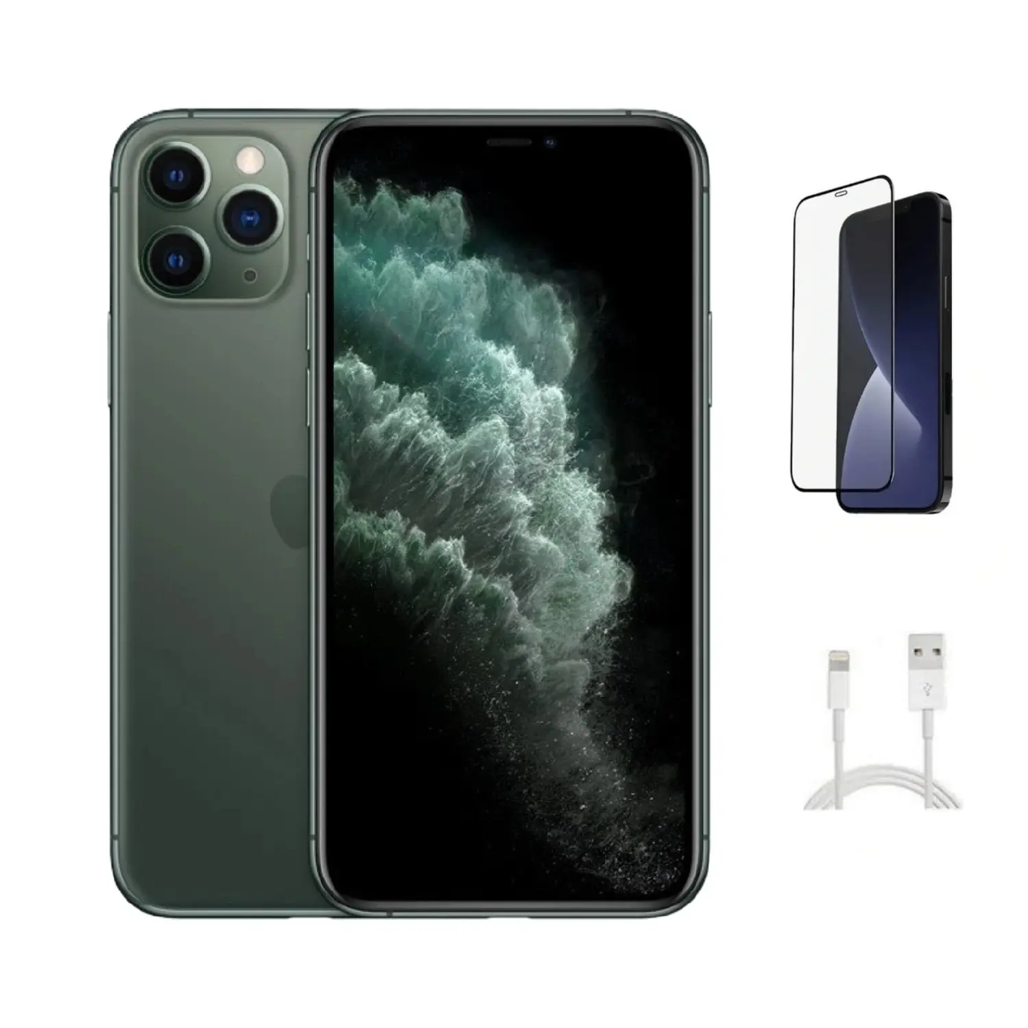 Refurbished iPhone 11 Pro Max (AT&T Only)-Excellent Condition with Tempered Glass Screen Protector & 1 Year Warranty  A2161