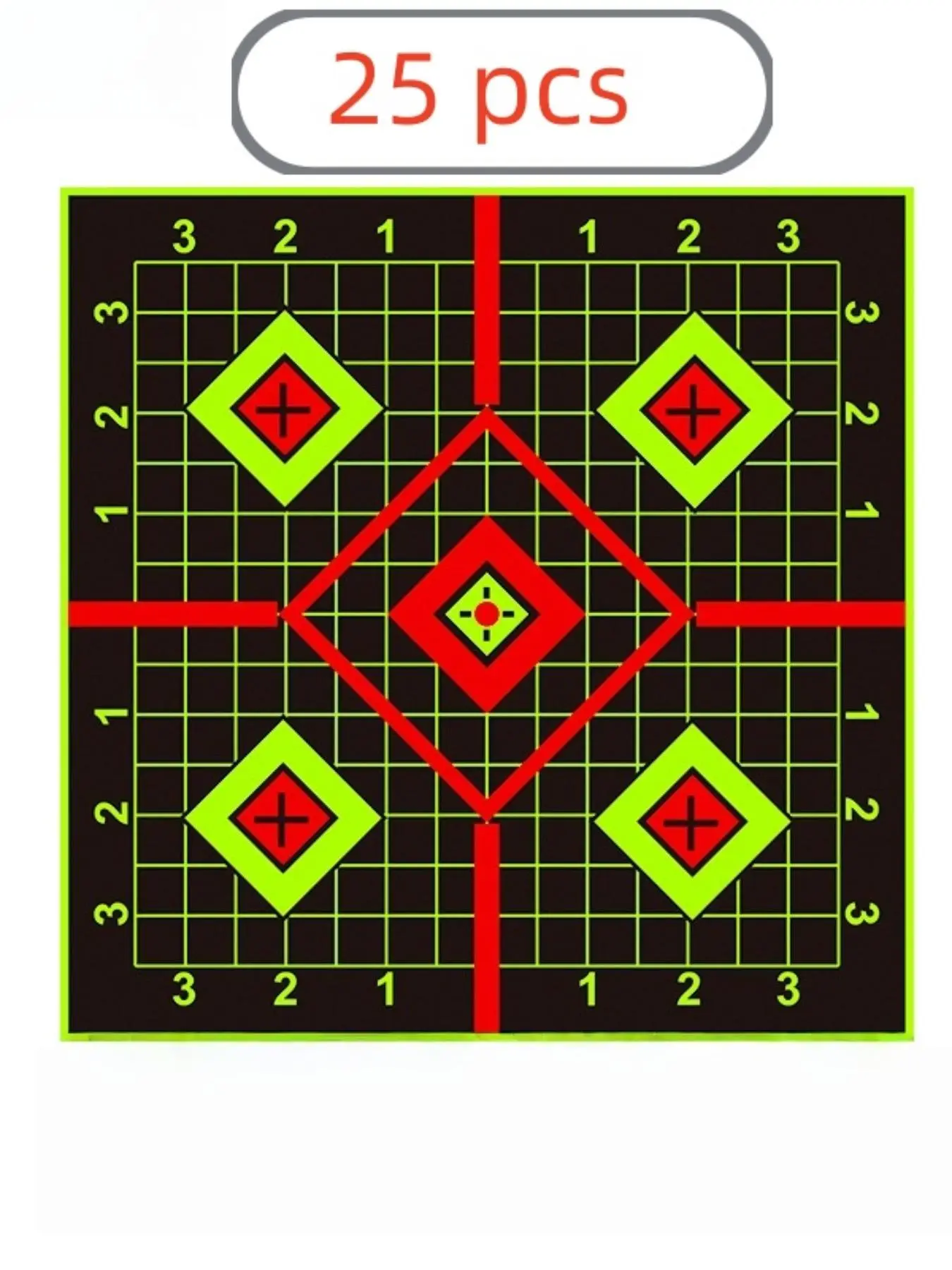 Self Adhesive Shooting Target, 25pcs Shooting Practice Target Sticker, Hunting Target for Training, Outdoor Hunting Accessories