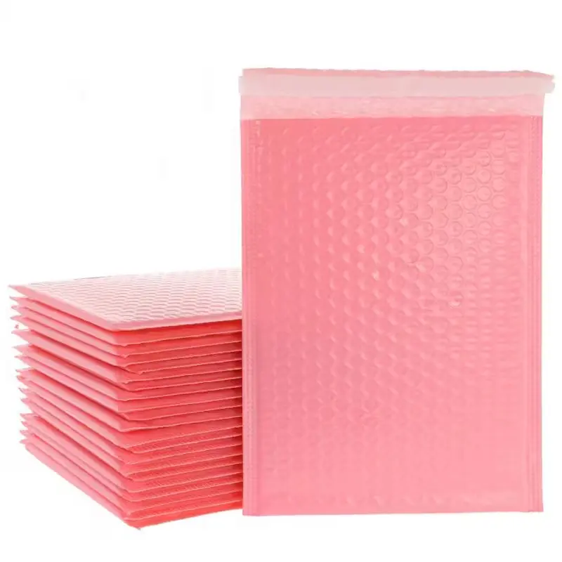 Poly Bubble Mailers, 30/60 Pieces 4.72x7.09 in Pink Filled Polyethylene Filled Envelope Mail for Small Business Packages, Office Shipping Supplies