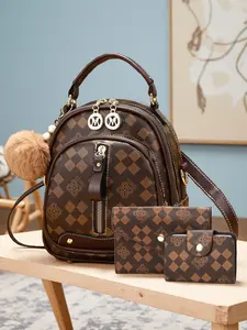 Women's Double Shoulder Bag, Small Casual Printed Backpack, Handheld & Multiple Carrying Options (Crossbody, Commuter, Single Shoulder), Birthday Gift for Girlfriend, Christmas Women's Bag, Thanksgiving Wife Bag