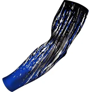 Baseball Football Sports Compression Arm Sleeve Royal Blue Streaks