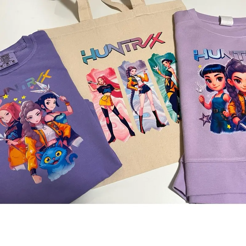 HUNTRIX Matching Set | Anime Shirt & Tote Bag | Cute Gift
