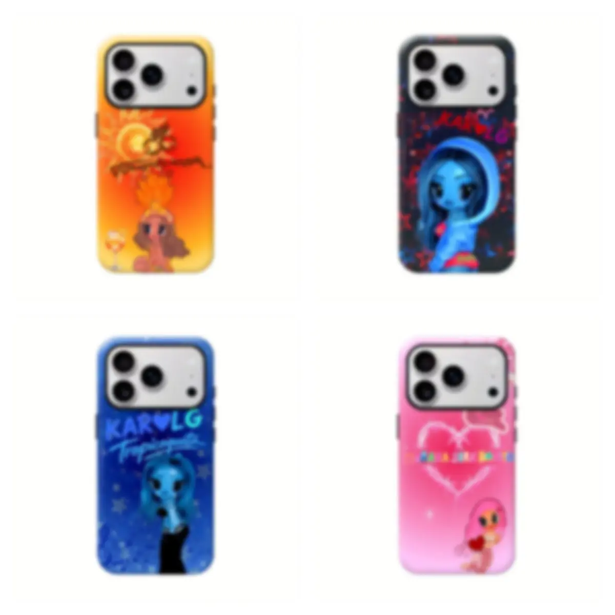 Custom Latina Girl Cartoon Rubber Smartphone Case, Trendy Fashion Shockproof Handheld  Casing- High Quality TPU Plastic for Apple iPhone17.16 .15,14,13,12,11,Pro, XS, XS Max, XR, Plus, Mini