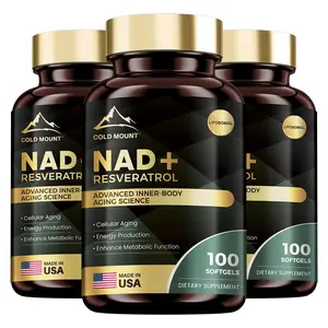 NAD+ Resveratrol - Anti-Aging & Energy Support with Liposomal Formula | 100 Softgels-MADE IN USA