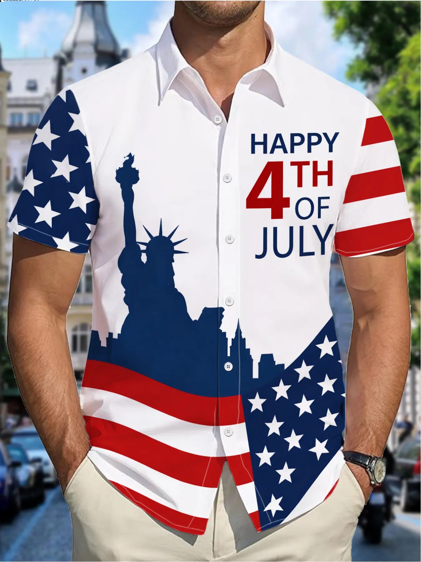 Men'S Casual Short-Sleeve Shirt for Summer, Casual Graphic Shirt, Casual Beach Shirts, Breathable And Versatile, Casual Fashion, Casual Printed
