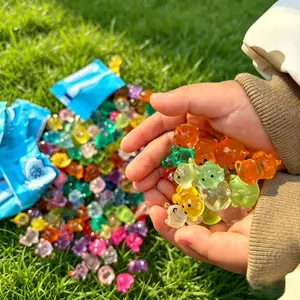 Mini Glow-in-the-Dark Animal Resin Figurines, 50-Piece Assorted Surprise Bag—Creative room decor, unique home accents, and mini gifts perfect for dollhouse DIY projects