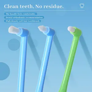 End Tuft Toothbrush - Soft Fine Bristles | Braces-Specific Design, Precise Cleaning for Hard-to-Reach Spots, Teeth & Gums Care