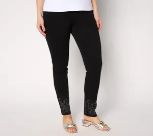 Women with Control Tummy Control Petite Prime Stretch Denim Crop
