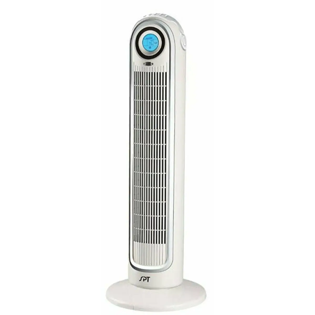 SPT Appliance Sunpentown Tower Fan - Remote Controlled, Ionizer, LCD Screen, 70 Oscillation, 8 Hr Auto Off Timer, Adjustable Speed