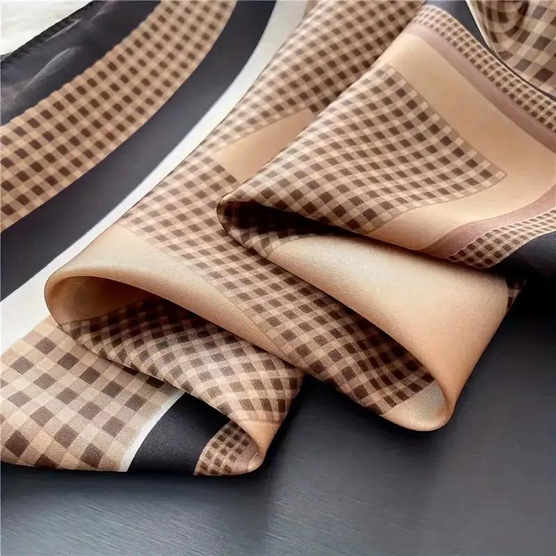 Women’s silk scarf, headscarf, handkerchief, faux silk scarf, silk scarf, 70 cm × 70 cm, women’s shawl or neck wrap. Headscarf for sleeping, elegant decoration