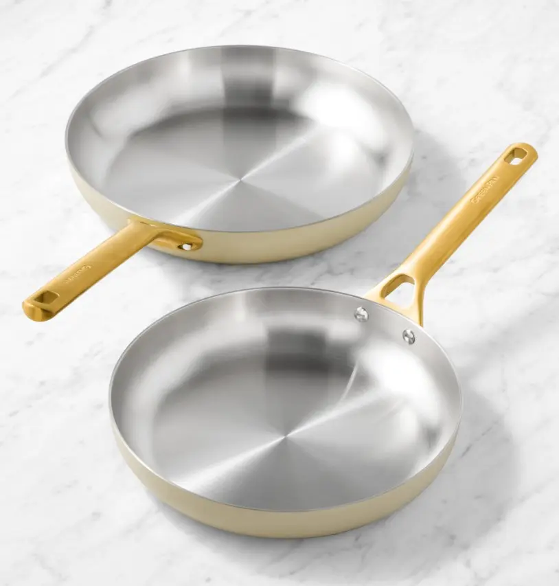 GreenPan Reserve Pro Stainless-Steel Color Series Fry Pan Set, 10" & 12"