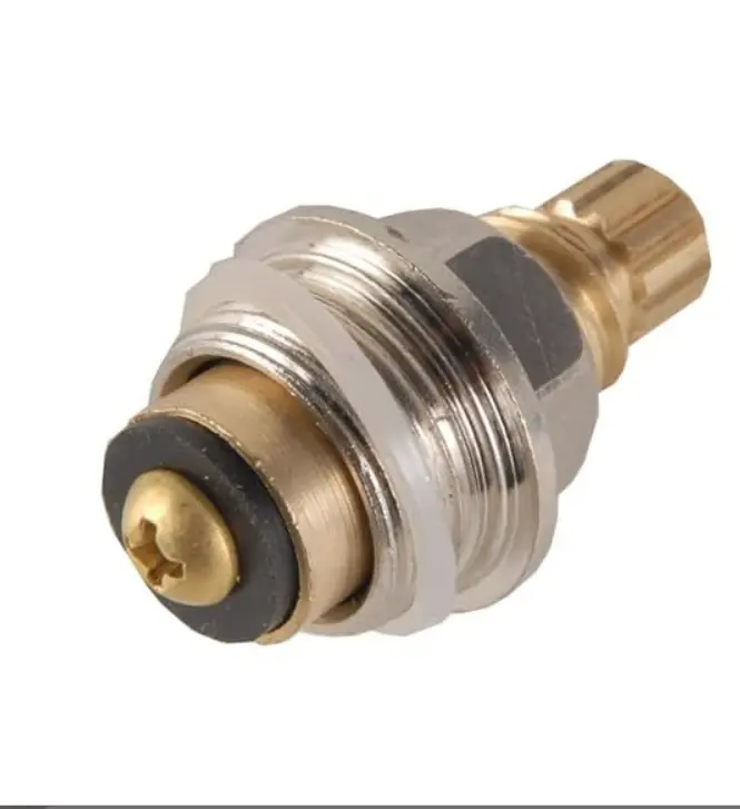 Wallmount Faucet Stem Cold Brass and Silver Component with Gold and Silver Finish for Wallmount Installations