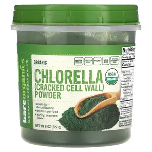 BareOrganics Organic Chlorella Powder, 8 oz (227 g)
