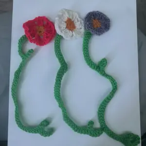 Crocheted Flower Bookmark