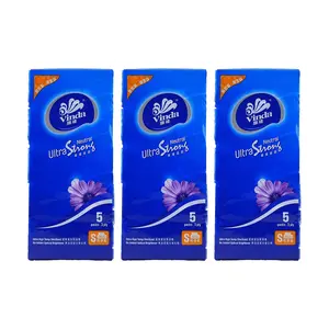 VINDA 3-Ply Unscented Facial Tissues, 110 Sheets/Pack, 5 Packs/Box, Small Portable Bulk 3-Box Set - Soft for Home & Office Use