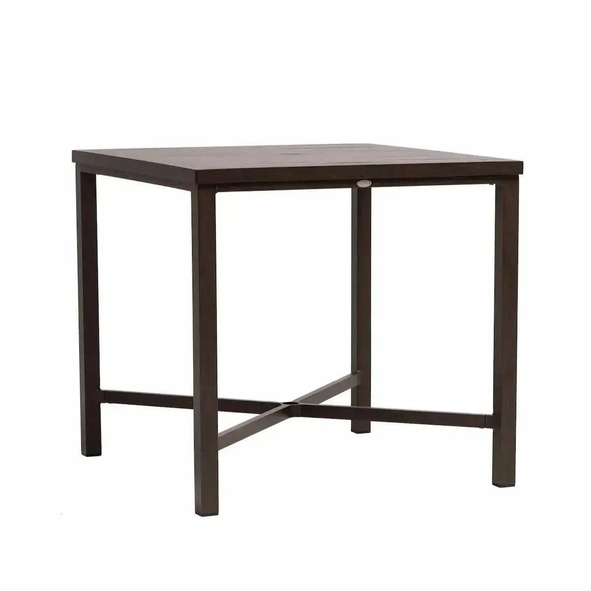 Ratana Canbria 39" Square Counter Table in Hessonite Garnet