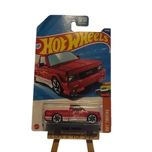 Hot Wheels '91 GMC Syclone Red Pickup Truck 2024 Mainline 1:64 Scale Diecast Model Car 8/10 Series Collectible Toy for Kids