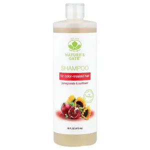 Mild By Nature (Nature's Gate), Pomegranate & Sunflower Shampoo for Color-Treated Hair, 16 fl oz (473 ml)