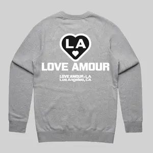 LA 🖤 LOVE AMOUR_ Athletic Heather Supply Crew