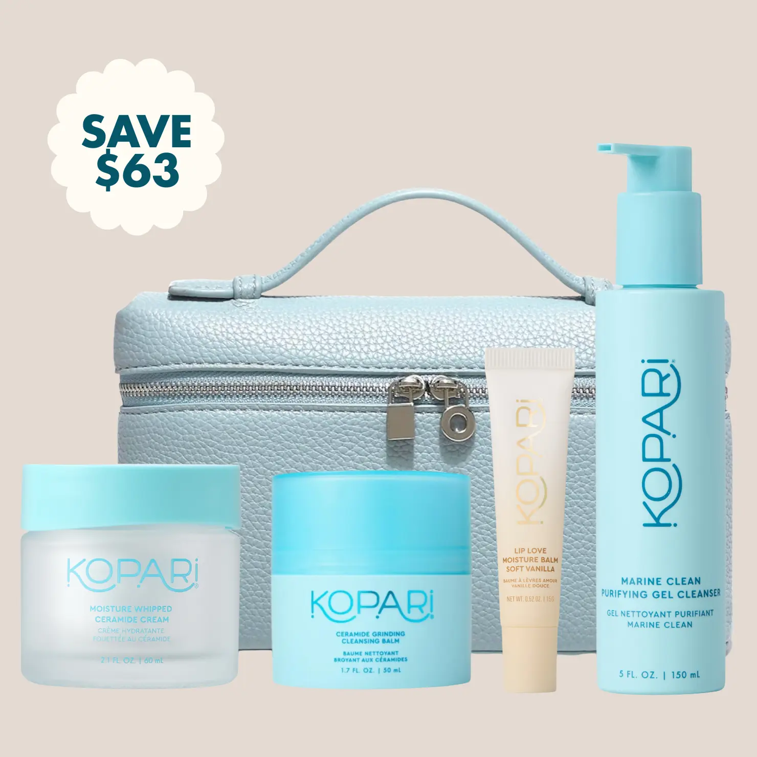 Kopari All-in-One Skincare Set – Ceramide Skin Barrier Repair Bundle Kopari All-in-One Skincare Set – Ceramide Skin Barrier Repair Bundle