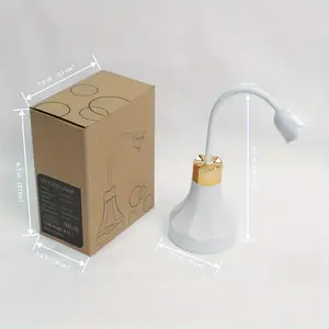 BeautyDAO Rose Lamp Intelligent Voice Control LED With 6 Lamp Beads, Equipped With Intelligent Sensor, 18 Watts, Gel Nail Lamp, 360° Adjustable, Resin, Professional Lighting, Mini Curing Lamp, Compatible With All Gels. You deserve it