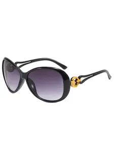 Large Frame Fashion Sunglasses, Korean Style Wind, Outdoor Driving Shades, UV Protection, Round Face Glasses, All Seasons