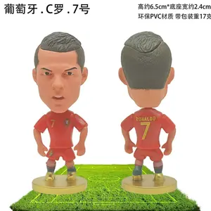 World Cup Football Player Figure Model Toy Doll Display Decoration, Messi Ronaldo Mbappe Harry Kane Gift, Argentina Portugal France England