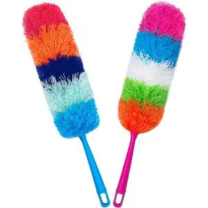 2 Pack 22-Inch Rainbow  Microfiber Dusters,Bendable and Washable  Duster for Everyday Cleaning in , Library, Office, , and