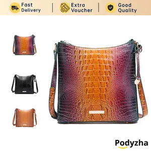 [READY STOCK] Podyzha Gift Women's shaped colorful crocodile pattern crossbody bag daily use