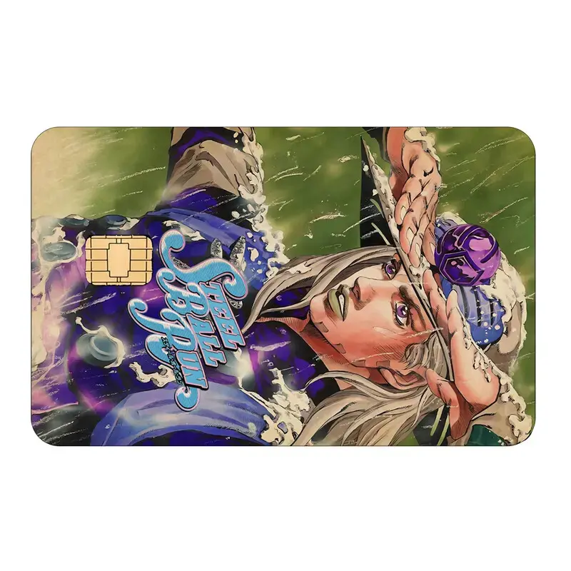 JoJo Bizarre Adventure Card Sticker, Steel Ball Run Johnny Joestar Design, Anime Debit Card Skin, Manga Wallet Cover Gift for JoJo Fans