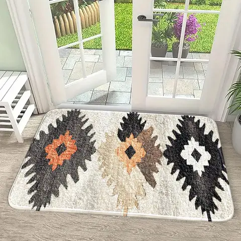 1 pc Unique Geometric Eye Pattern Rug, Abstract Rugs, Decorative Rug, Creative Modern Art Design, Minimalist Home Decor, Perfect for Contemporary Living Spaces, Abstract Area Rug