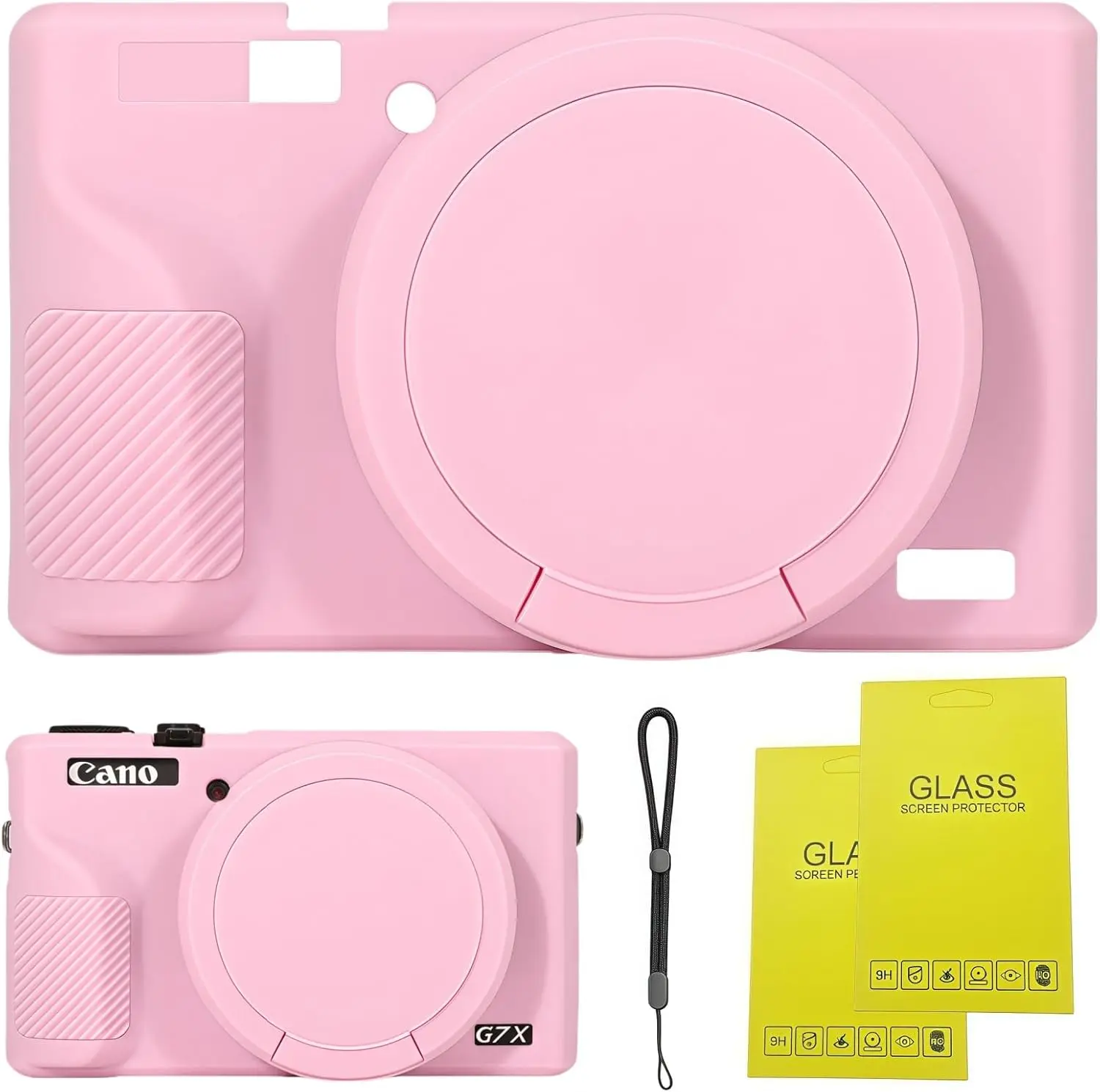 Case for  Powershot G7 X Mark III Digital Camera,Soft  Case for  Powershot G7X Mark III DSLR Camera,Comes with 2 Screen Protectors and 1 Wrist Strap. ()