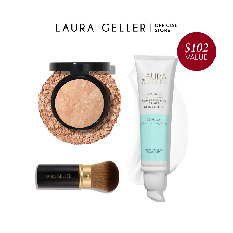 Laura Geller Makeup Made Simple Kit (3PC) - Includes Makeup Brush, Foundation, and Primer Laura Geller Makeup Made Simple Kit (3PC) - Includes Makeup Brush, Foundation, and Primer