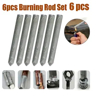 Six low-temperature general-purpose welding electrodes,metal welding arc equipment,fusible aluminum welding electrodes,suitable for beginners and professionals for welding aluminum,stainless steel,copper,and iron.