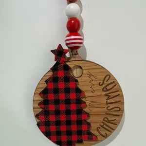 Christmas Countdown Ornament Red Tree
